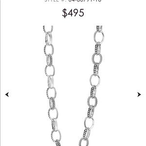 Lagos caviar link 925 chain.